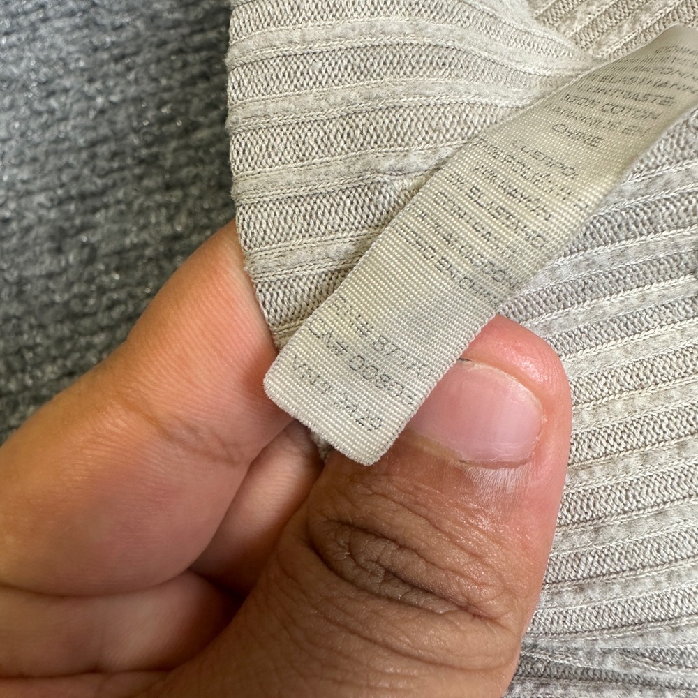 Alo Yoga Muse Ribbed Jogger Pants Womens Medium Bone White Loungewear Athleisure - Picture 6 of 13